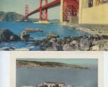 3 San Francisco California Jumbo Postcards Alcatraz Golden Gate Redwood ... - $14.85