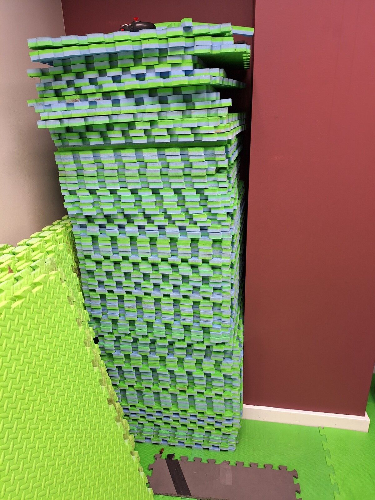 15 Extra Thick Interlocking Foam Puzzle Exercise Gym Mat - Green - $24.75