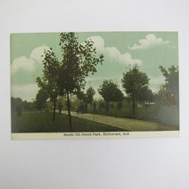 Antique Richmond Indiana Postcard South 7th Street Park UNPOSTED - $9.99