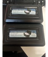 (2) Innovative 3 x 5 Index Card Holders Black Plastic - €8,66 EUR