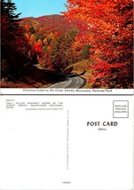 Tennessee Smoky Mountains National Park Highway Autumn Fall Vintage Postcard - £7.39 GBP