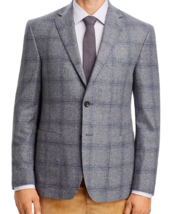 The Men&#39;s Store Gray Windowpane Wool Sport Coat Blazer Jacket Mens Size ... - $146.47