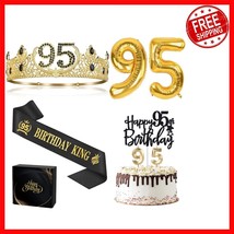 Celebrate in Style: 95th Birthday Decorations with King Crown &amp; Accessories - $632.55 MXN