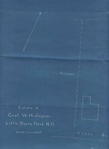 Estate of Capt W H Jaques Little Boar&#39;s Head NH Blue Print &amp; Lawyers Let... - $186.12