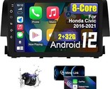 Android Car Radio Stereo For Honda Civic 2016 2017 2018 2019 2020 2021 W... - $307.99