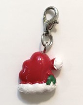 Clip on Charm Christmas Holiday Vibrant Red Santa Hat for Bracelet - £5.48 GBP