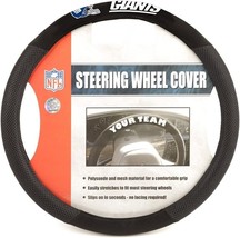 NFL New York Giants Poly-Suede on Mesh Steering Wheel Cover by Fremont Die - £15.62 GBP