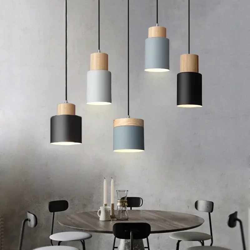Nordic Moder LED Pendant Light Simple Wire Chandelier Fixture Kitchen Ba... - $41.17+