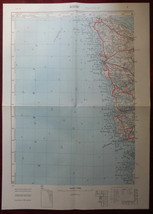 1956 Original Military Map Topographic Rovinj Umag Adriatic Yugoslavia C... - $51.14