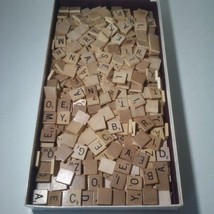 400 Scrabble Wooden Tiles Crafting Scrapbooking Vintage Various Sets 1 Pound - $17.77