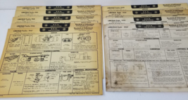 AEA Tune Up System Cards Lincoln Twelve 1940s-1950s Illustrations Parts ... - $28.45