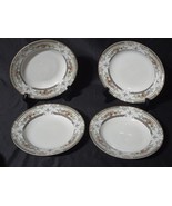 MIKASA Fine China CAMBRIDGE L9015 Rim Salad Soup Bowl 8.375&quot; - Set Of 4 ... - €34,14 EUR
