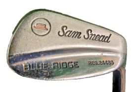Sam Snead Blue Ridge 9 Iron Hat Stamp RH Stiff Steel Leather Grip 35.25 In. Nice - £11.80 GBP