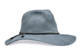 Britt&#39;s Knits ~ Gray ~ Getaway ~ Foldable ~ Panama Hat ~ Adjustable Brim... - $40.00