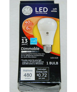 GE LED Dimmable 40W Replacement Light Bulb 6W Soft White A19 NEW - $14.99