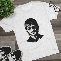 Classic Ringo Starr Portrait Tee - Unisex Soft Tri-Blend, Beatles Drummer, Iconi - $27.81+