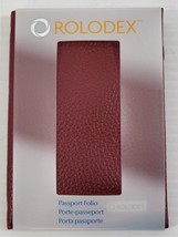 N) Rolodex Travel Passport Credit Card Folio Holder Carrier #76652 Red - $7.91
