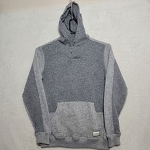 Quick Silver Mens Sweater Size XL Hooded Gray Long Sleeve Pullover - £22.94 GBP