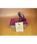 JUST THE RIGHT SHOE Pastiche #25048 Collectable Shoe Figurine COA Burgandy - £8.85 GBP