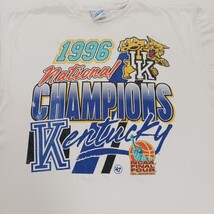 Vtg University Of Kentucky 1996 NCAA National Champions Graphic T-Shirt Men's XL image 3