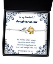 To my Daughter in Law, No matter where you go - Sunflower Bracelet. Model  - £31.93 GBP