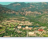 Aerial View Broadmoor Hotel Pike&#39;s Peak Colorado CO UNP Chrome Postcard E16 - £3.12 GBP