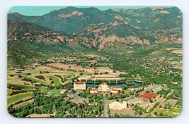Aerial View Broadmoor Hotel Pike&#39;s Peak Colorado CO UNP Chrome Postcard E16 - £3.11 GBP