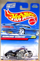 1999 Hot Wheels Repackage Police Cruisers #1075 SCORCHIN&#39; SCOOTER Black w/MC3 Sp - £6.75 GBP