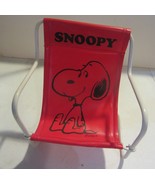 Vintage Snoopy Dog Red  Sling Chair Peanuts  - $23.42