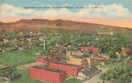 Pocatello Id~Aerial View University Of IDAHO-SOUTHERN Branch~Vintage Postcard - £7.83 GBP
