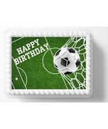 Soccer Birthday Edible Image Edible Cake Topper Frosting Sheet Icing Paper Cake  - $16.47