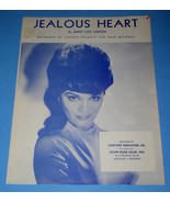 Connie Francis Sheet Music Jealous Heart Vintage Acuff-Rose Publications - $34.67 CAD