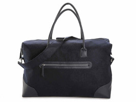 Navy Blue Felt Weekender Bag 23.5&quot; L x 15&quot; H x 8.75&quot; D   Brand New.  #PW259 - $26.59