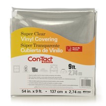 Con-Tact Brand Multipurpose Vinyl Covering, 54-Inches by 9-Feet, Heavy Clear - $28.99