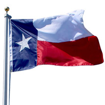 Texas Flag 2&#39;x3&#39; FEET Embroidered 210D Nylon State Flag Ruffin Flag Georgia USA - £13.97 GBP