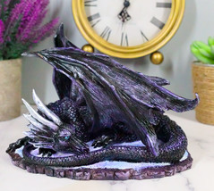 Legendary Horned Dark Dragon Drakonium Hibernating Figurine Dungeons Dragons - £48.10 GBP