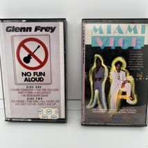 Lot Of 2 Vintage Cassette Tapes Glenn Frey &amp; Miami Vice Soundtrack 80s - £5.31 GBP