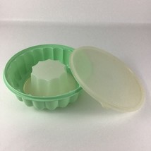 Tupperware 3pc Mint Green Jello Mold Ring Vintage Jel N Serve Food Storage - $28.66