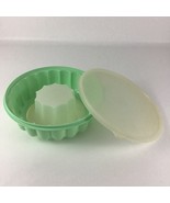 Tupperware 3pc Mint Green Jello Mold Ring Vintage Jel N Serve Food Storage - $39.19 CAD