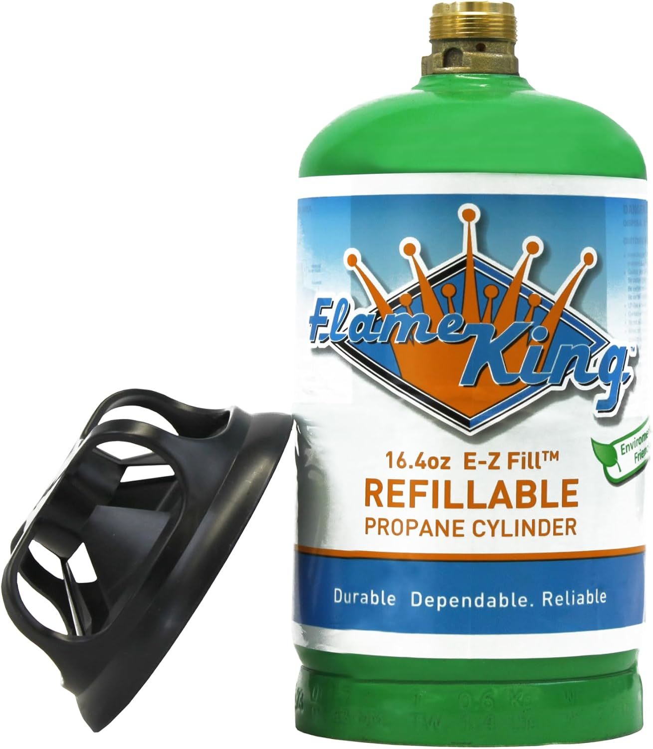 Flame King Refillable 1 Pound Empty Propane Cylinder Tank - 16 Oz, Green... - $31.94