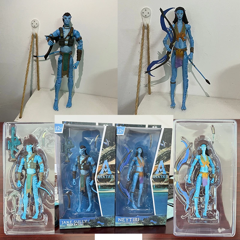  movie avatar the way of water jake sully neytiri colonel miles quaritch action figures thumb200