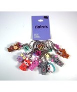 Claire&#39;s set of 8 BFF Forest Friends 3D keyring or bag clip NEW - £11.93 GBP