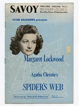 Agatha Christie's Spider's Web Program Savoy London England Margaret Loc... - $15.84