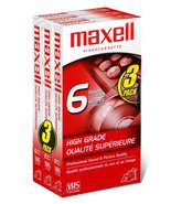 Maxell High Grade T-120 VHS Tape, 3 Pack - £16.43 GBP