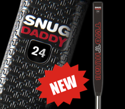 ;NEW 2 THUMB GOLF SNUG DADDY 24 BLACK PUTTER GRIP - $43.76