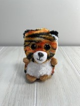 Keel Toys Mini Motsu Eden Tiger small mini 4&quot; plush beanbag glitter eyes - $9.89