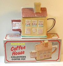 Vintage CERAMIC Coffee House Serving TEA / COFFEE Pot Housewares W/ Lid ... - £8.15 GBP