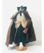 Antique Fully Handmade Clay & Fabric Statue of a Central European Shepherd - $11.84