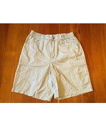 Womens Columbia Size 8 Khaki Cotton Hiking Outdoor Cargo Shorts 8&quot; inseam - £15.16 GBP