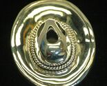 MJ Signed Jewelry Cowboy Hat Pin Brooch Pendant Silver Tone L - $12.86